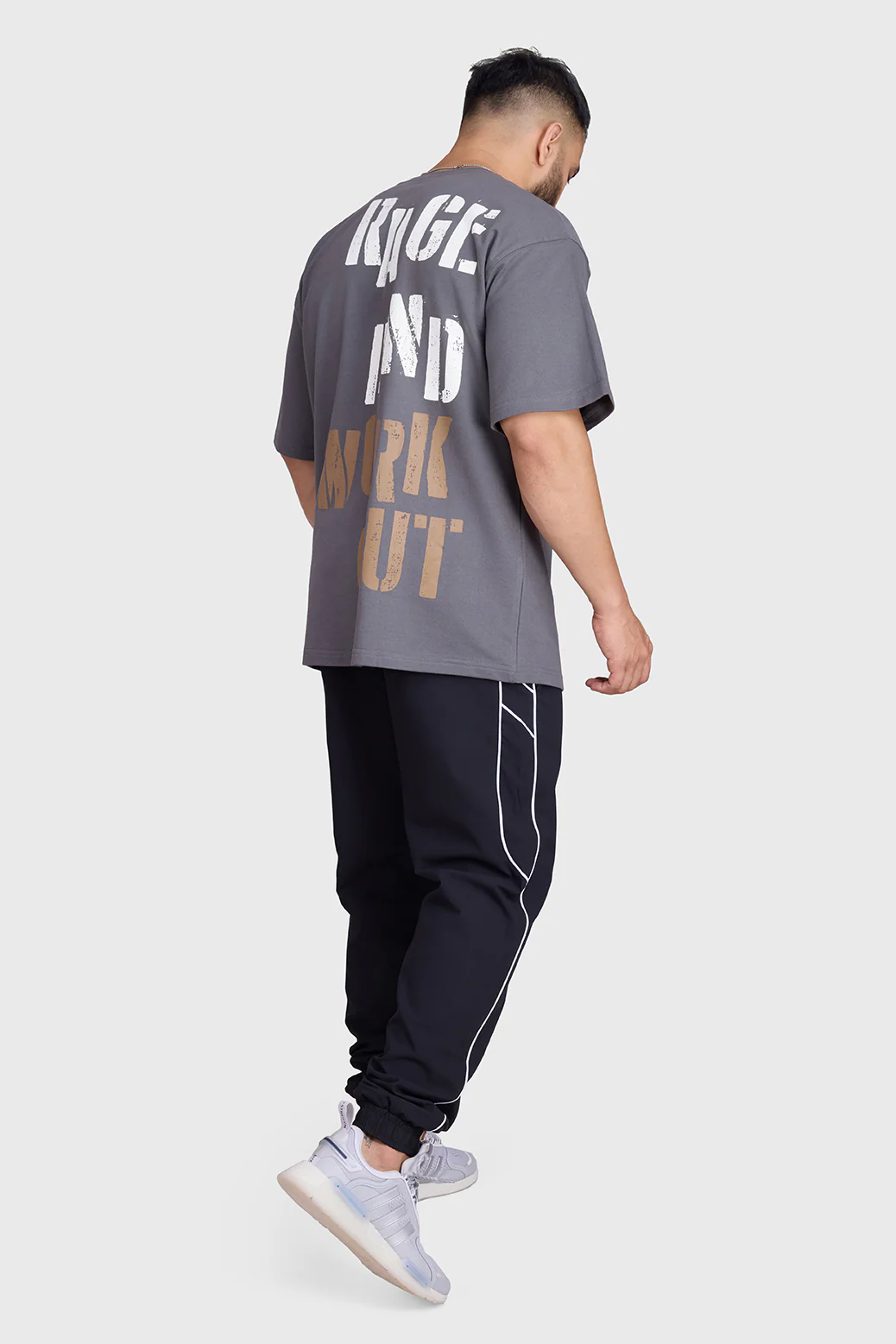 Rage Oversized T-shirts Charcoal - Image 7