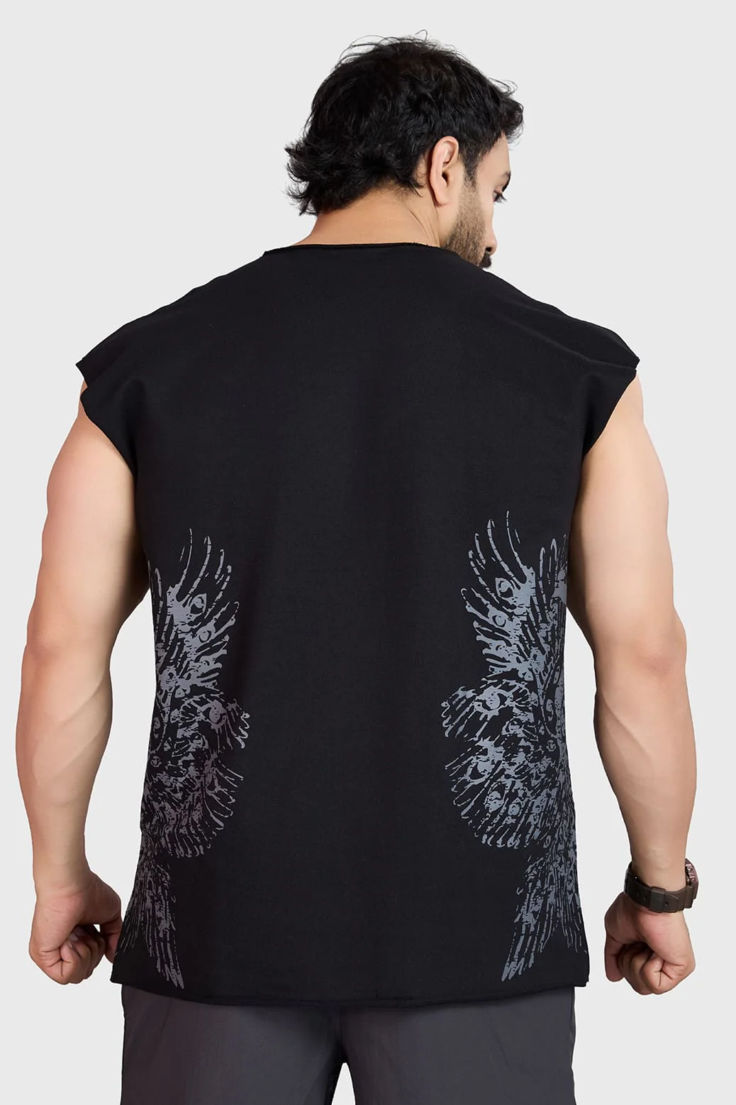 Raw Eagle Capsleeves Tank Black - Image 6