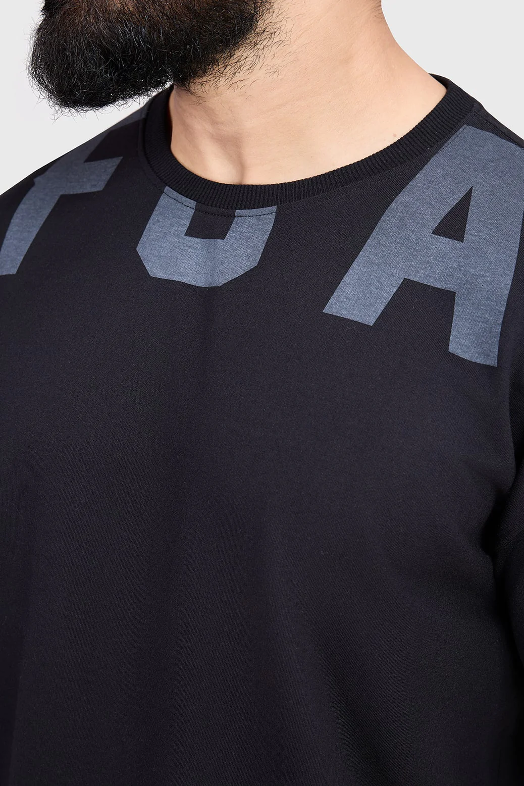 Refined Oversized T-shirt Black - Image 3