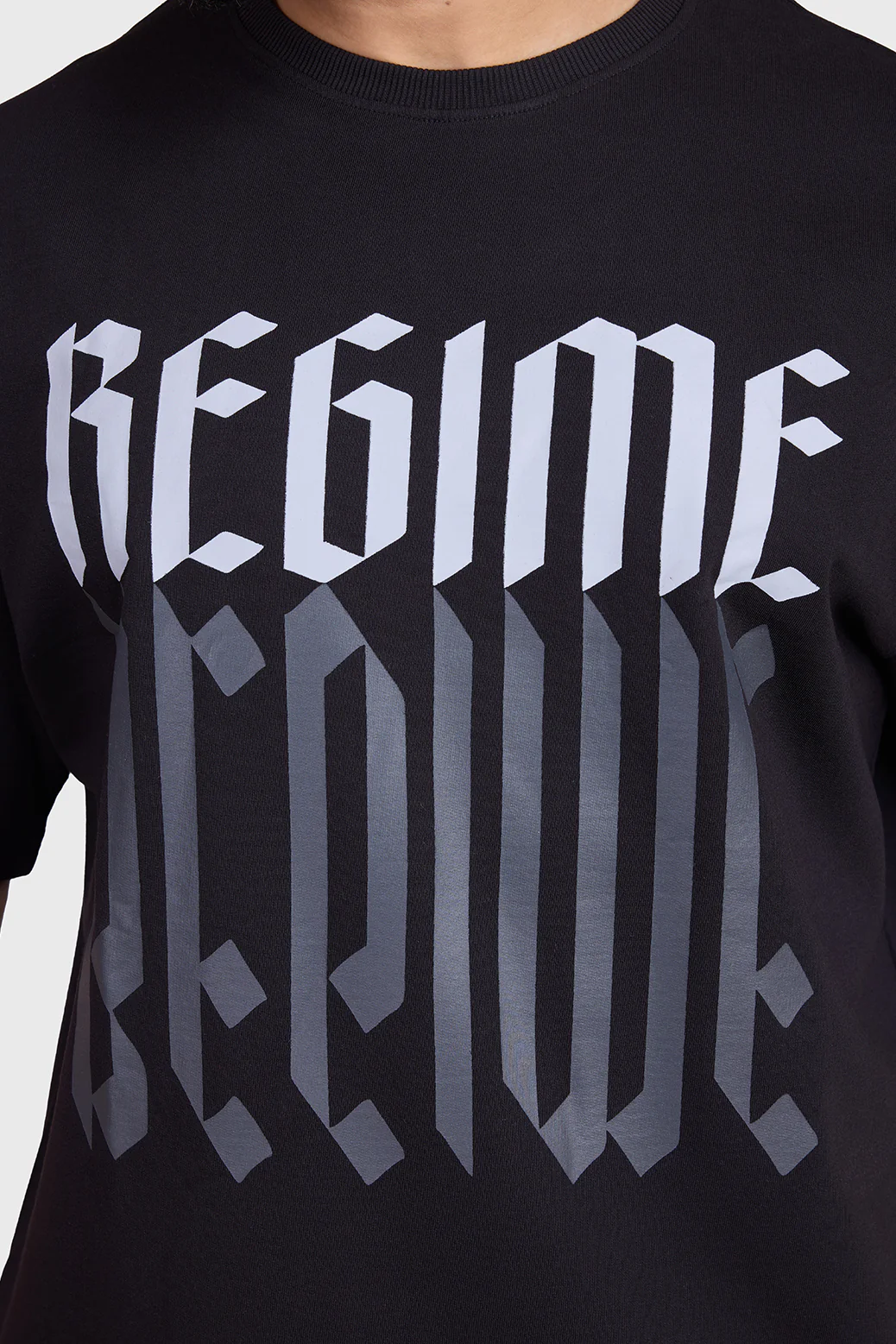 Regime Oversized T-shirts Black - Image 4