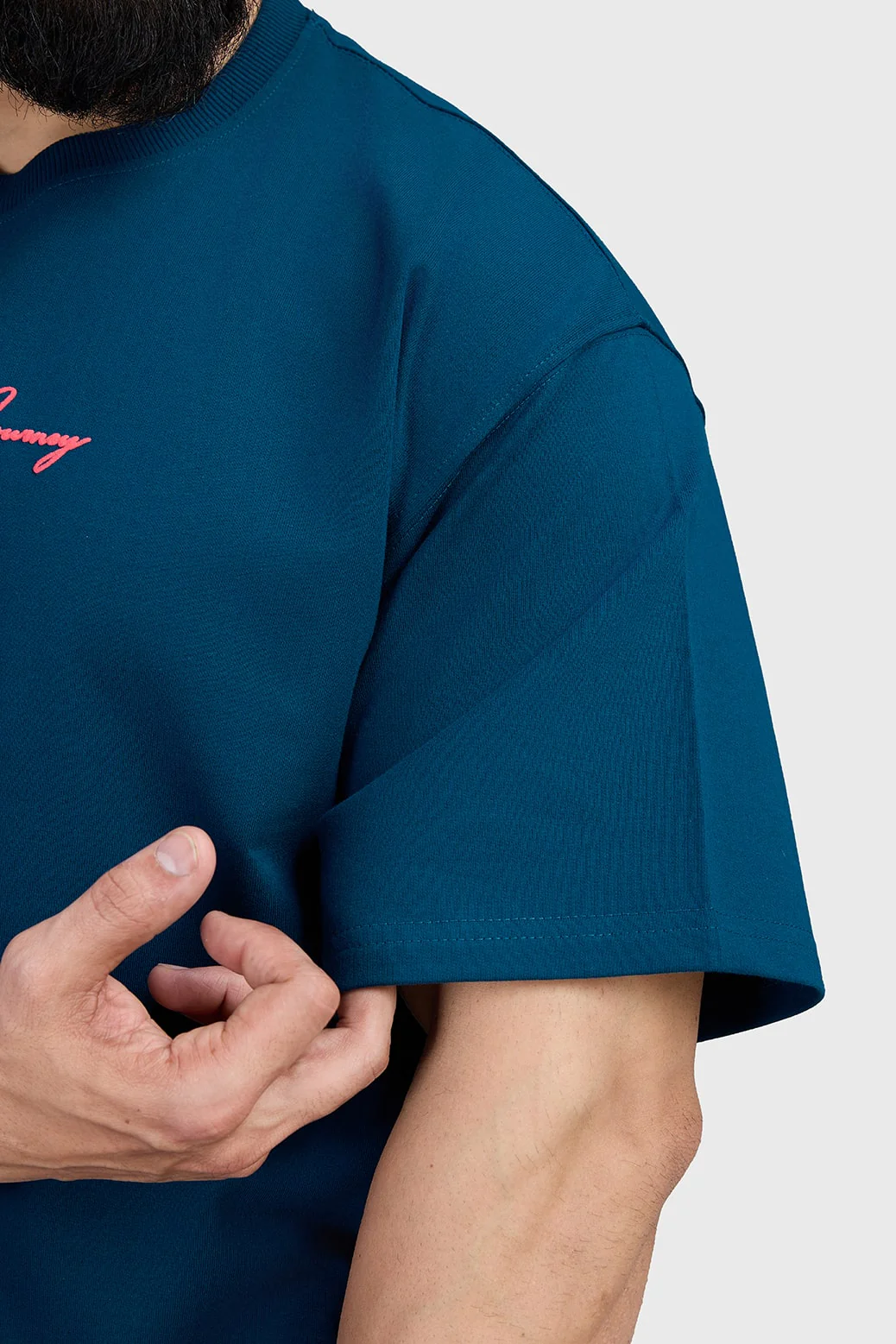 Respect The Journey Oversized T-shirt Teal - Image 6