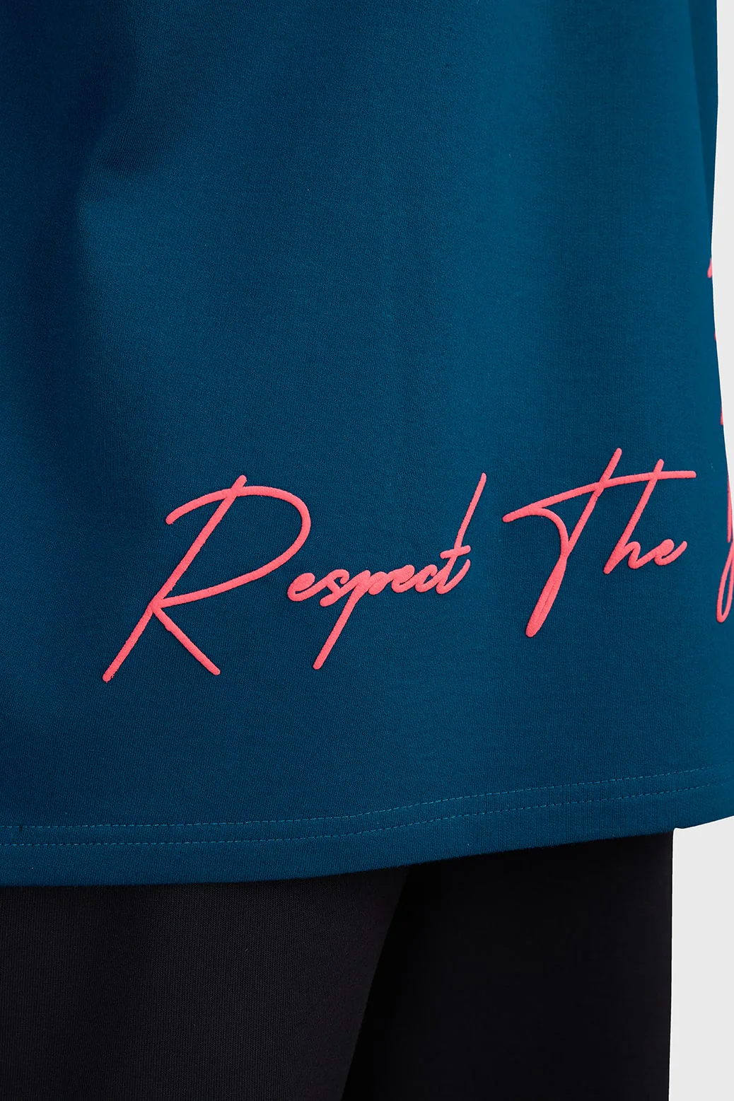Respect The Journey Oversized T-shirt Teal - Image 7