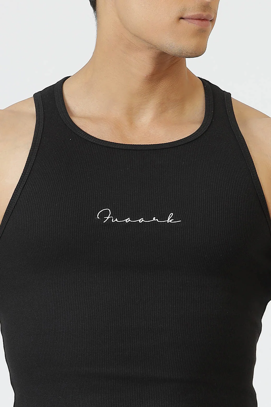 Ribbed Tank Black - Image 4
