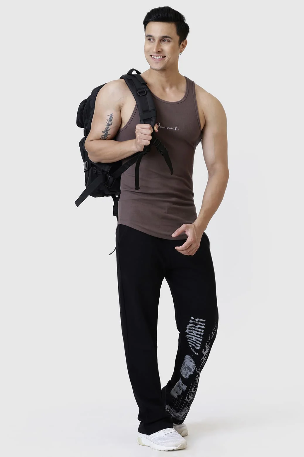 Ribbed Tank Brown - Image 3