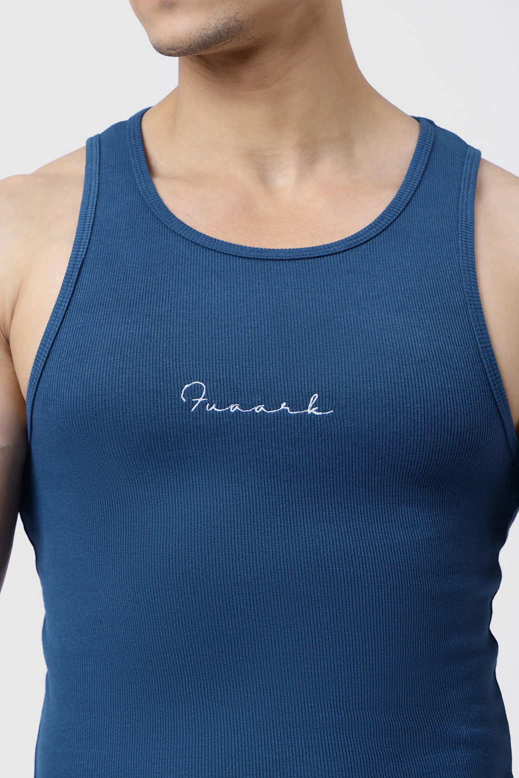 Ribbed Tank Teal - Image 4