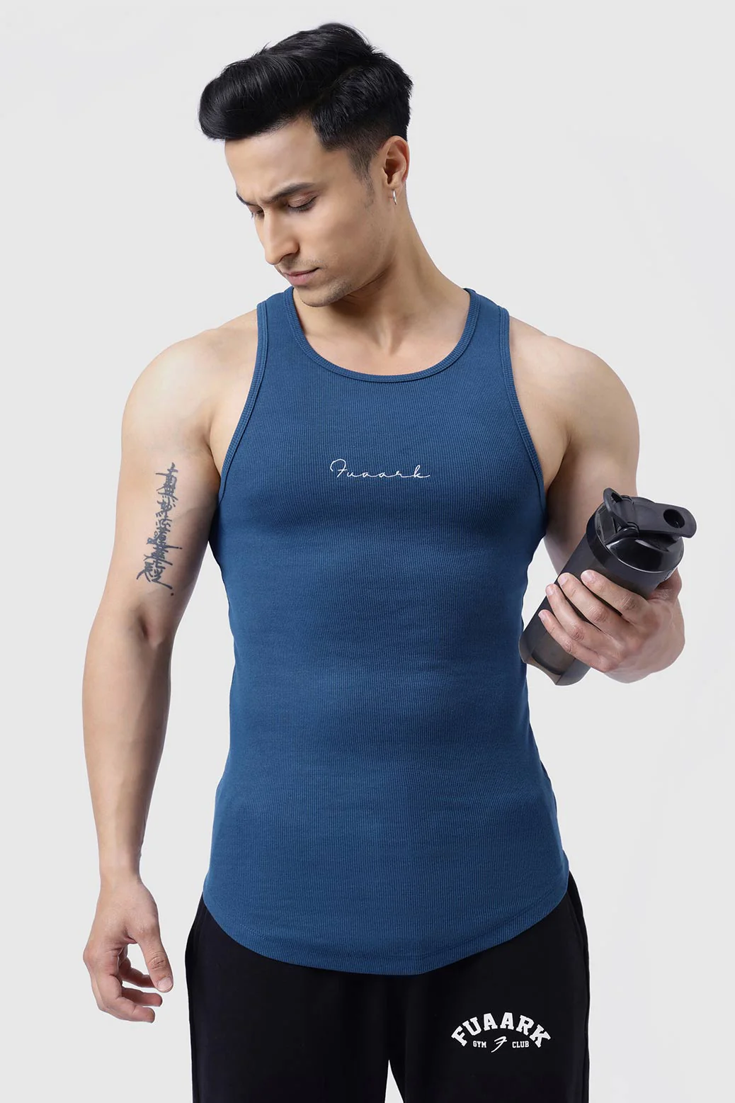 Ribbed Tank Teal - Image 5