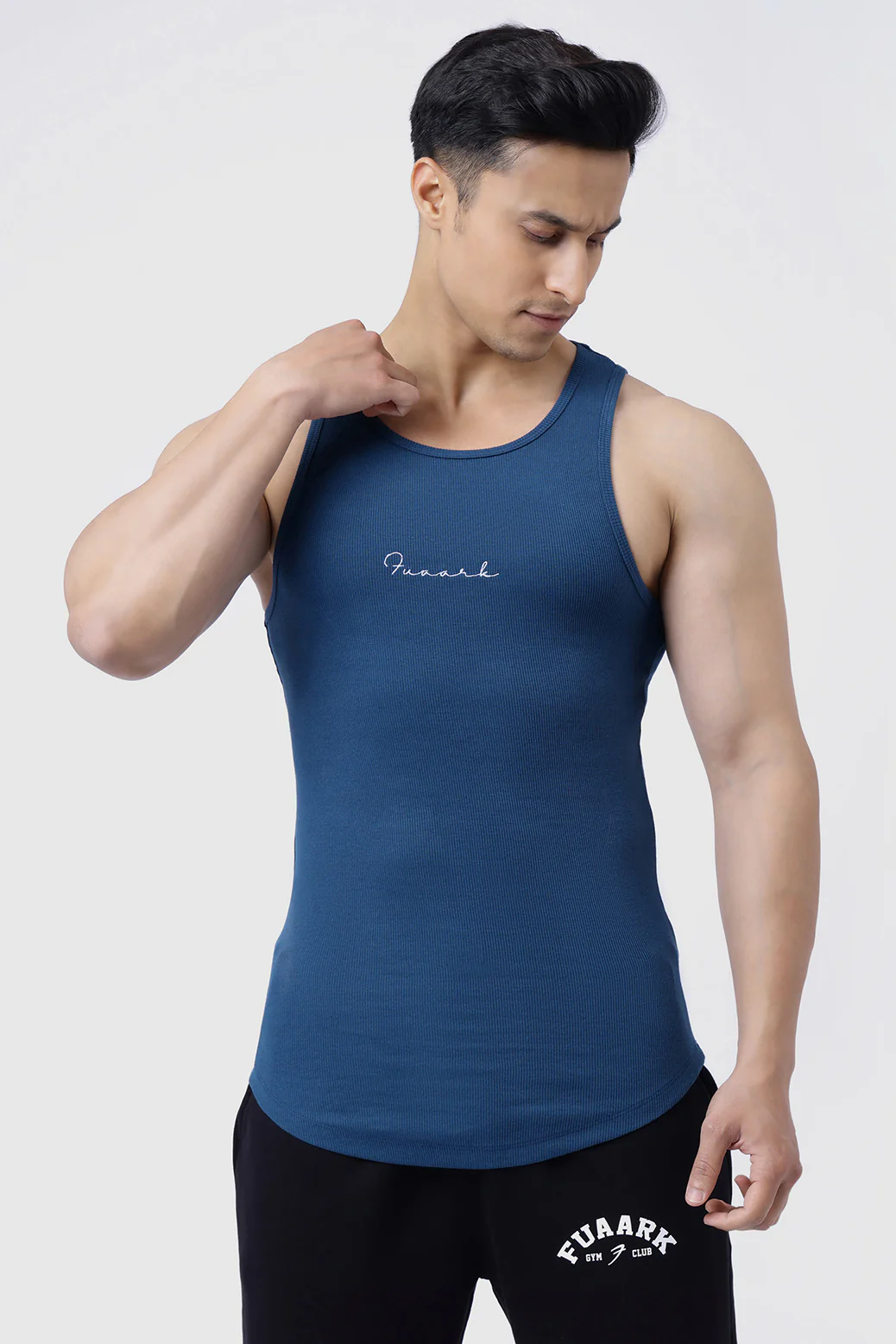 Ribbed Tank Teal - Image 6