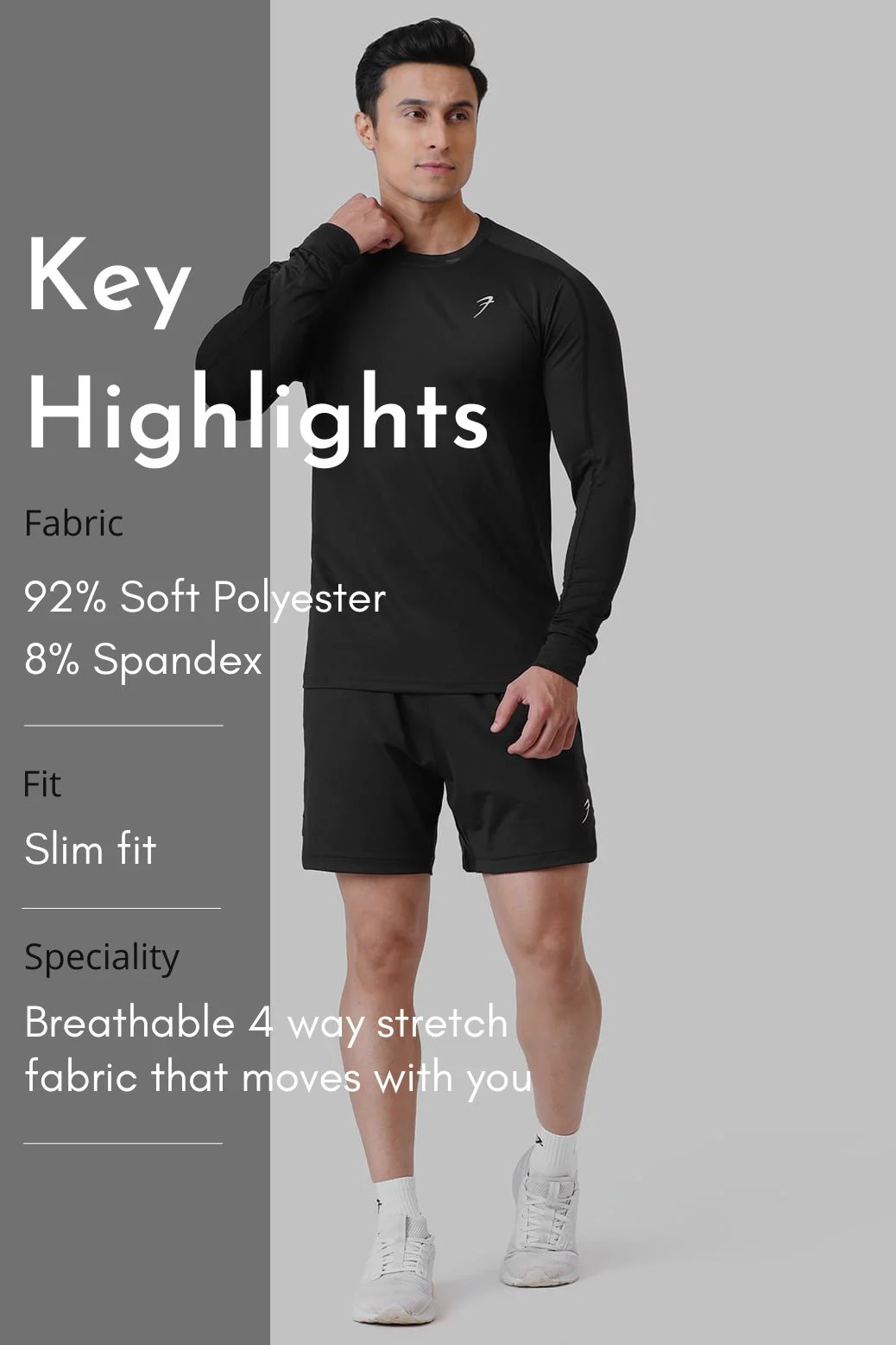 Rush Fullsleeves T-shirt Black - Image 7