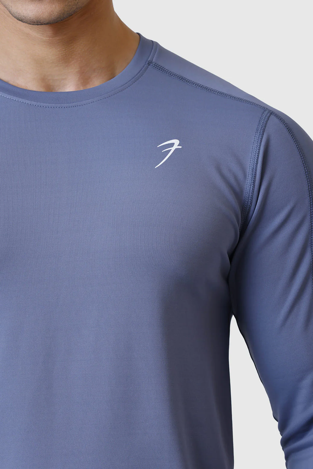 Rush Fullsleeves T-shirt Light Grey - Image 3