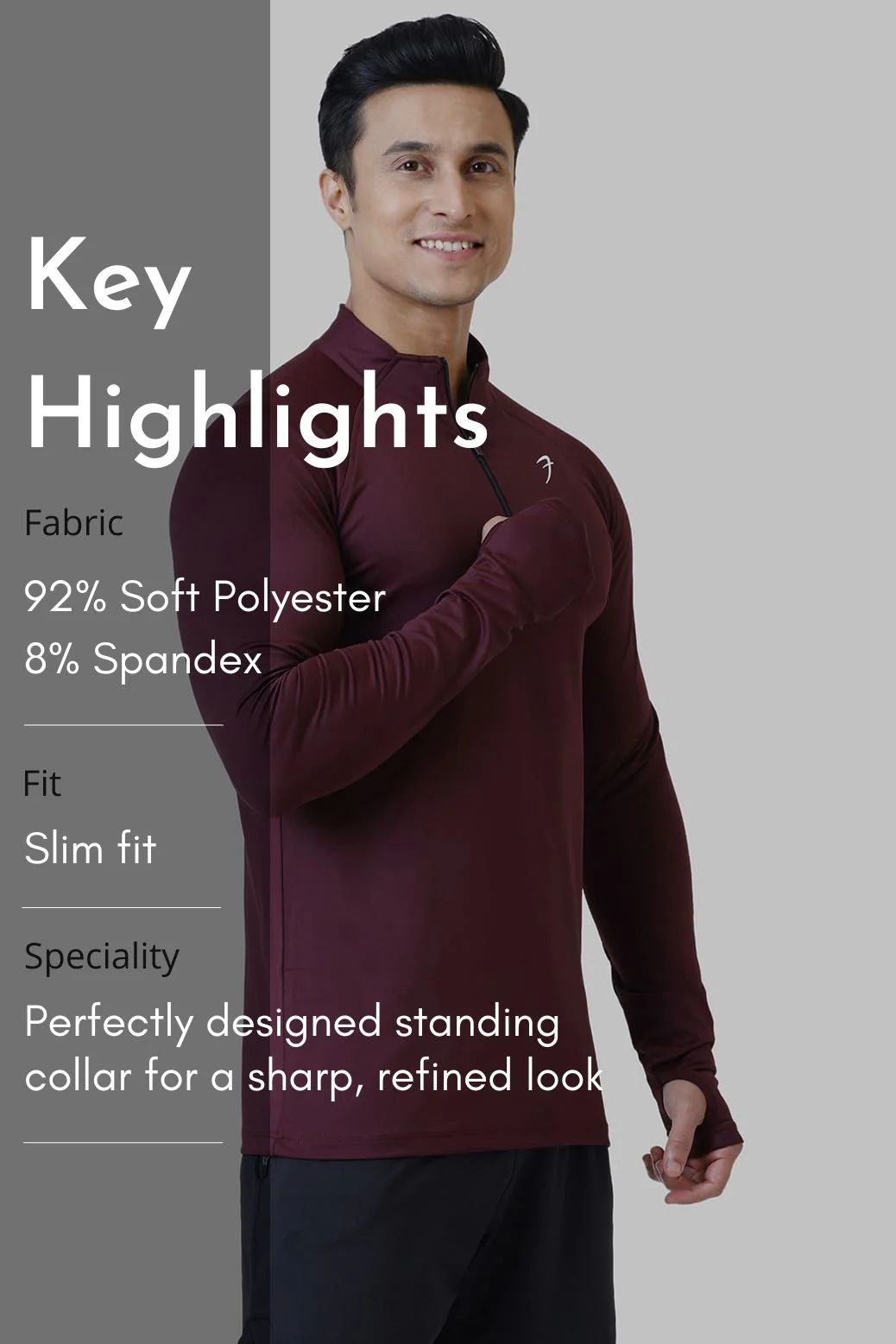 Rush Pullover Wine - Image 8