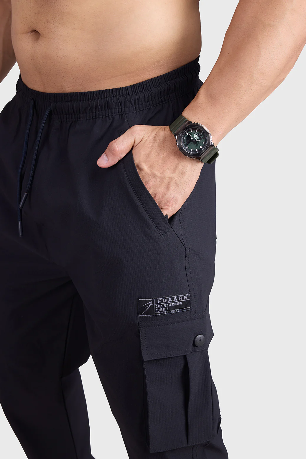 Script Cargo Joggers Black - Image 3