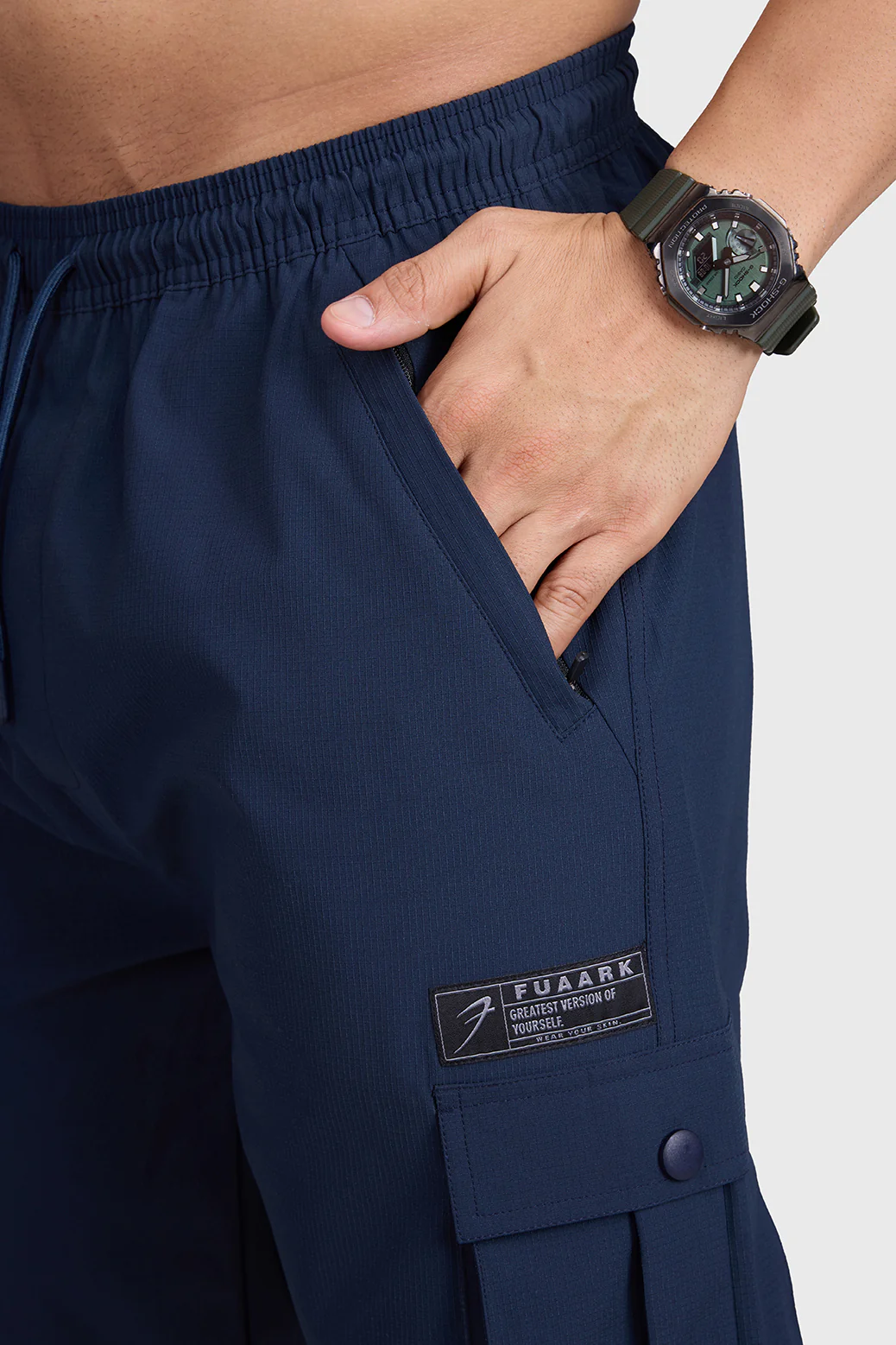 Script Cargo Joggers Dark Navy - Image 3