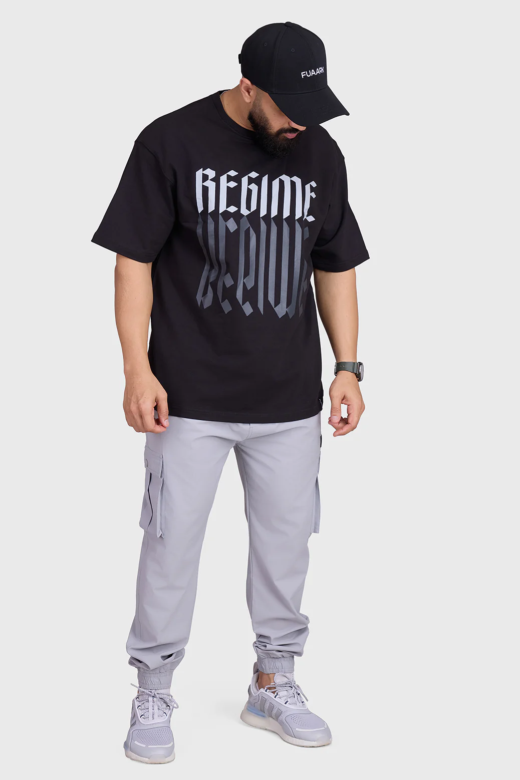 Script Cargo Joggers Light Grey - Image 2