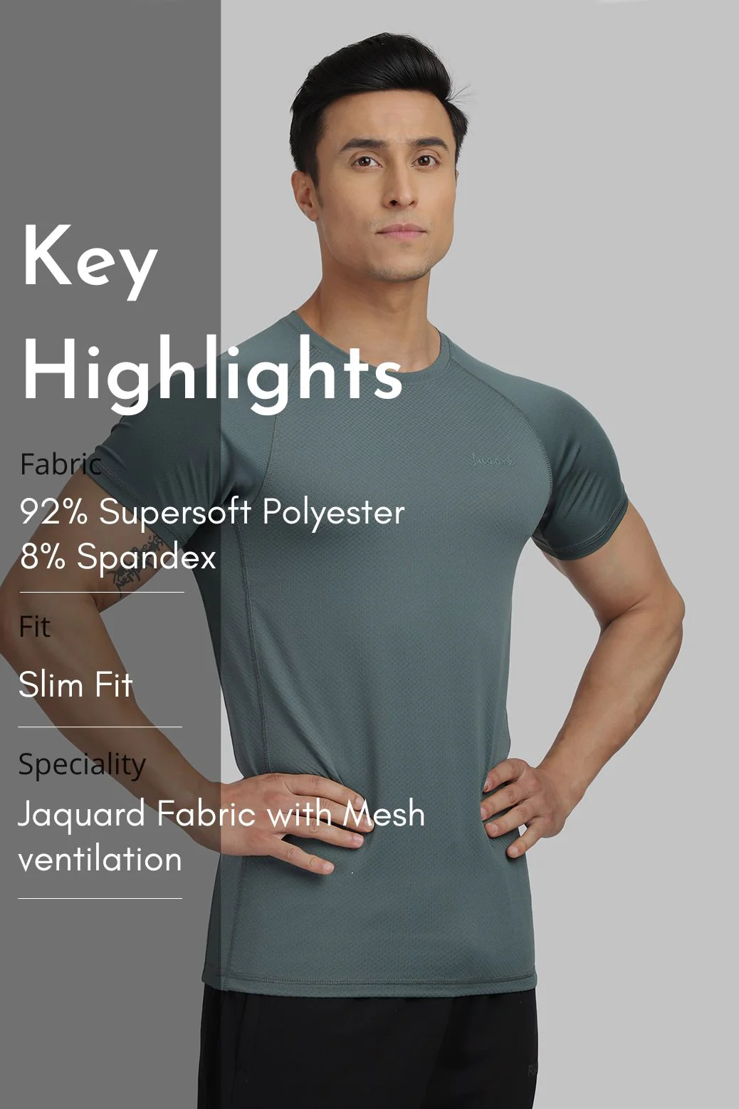 Sculpt T-shirts Forest Green - Image 7