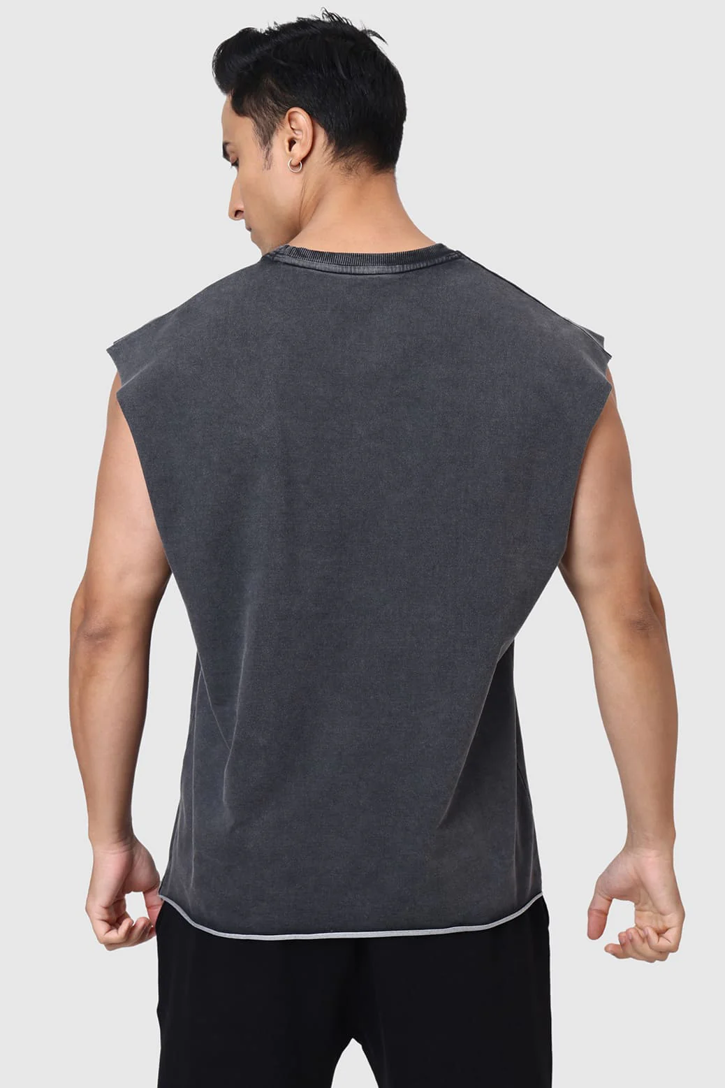 Shadow Washed Capsleeves Tank Dark Grey - Image 7