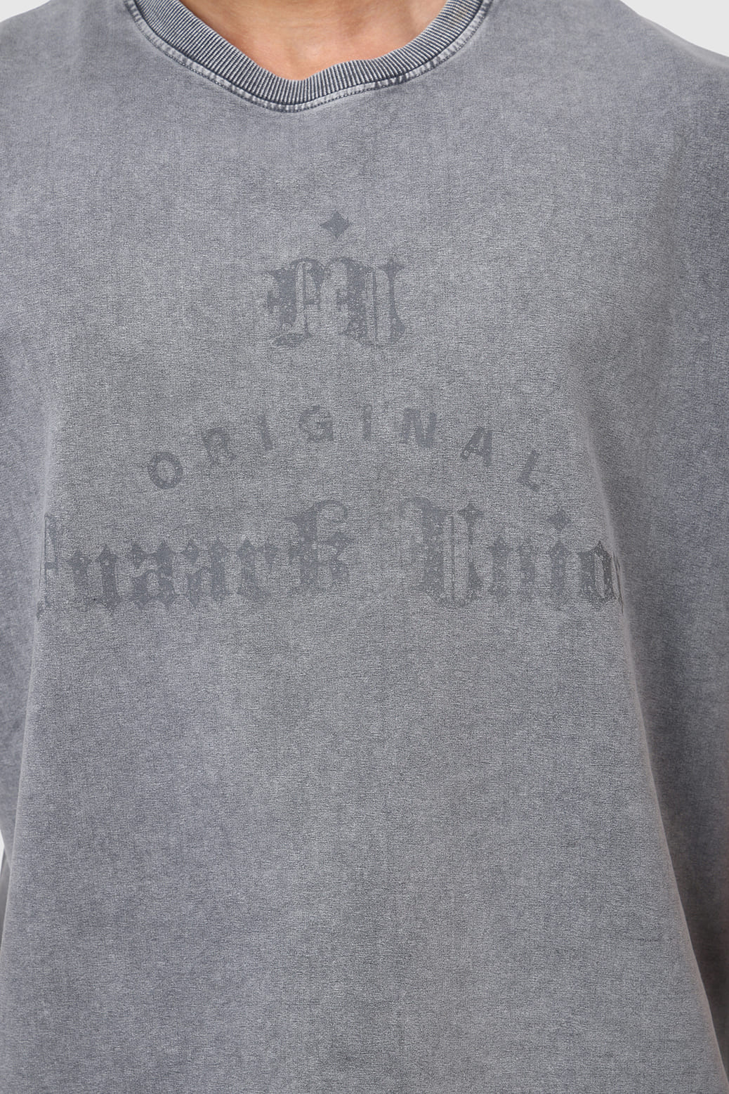 Shadow Washed Capsleeves Tank Light Grey - Image 3