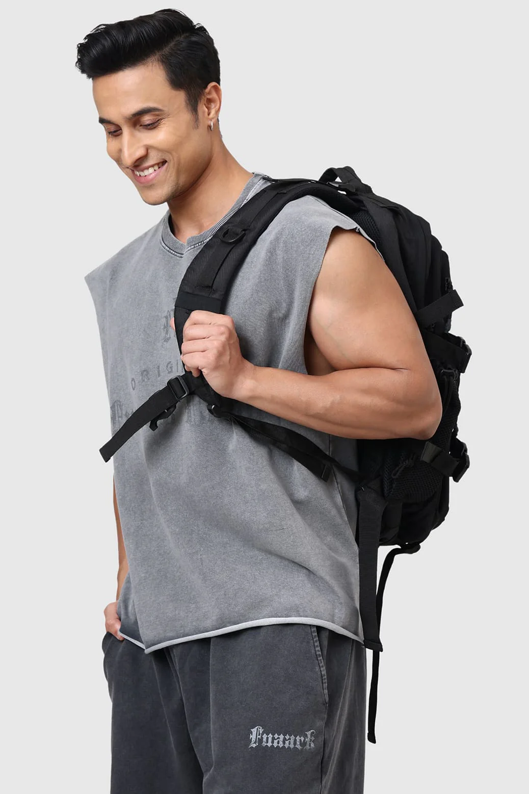 Shadow Washed Capsleeves Tank Light Grey - Image 6