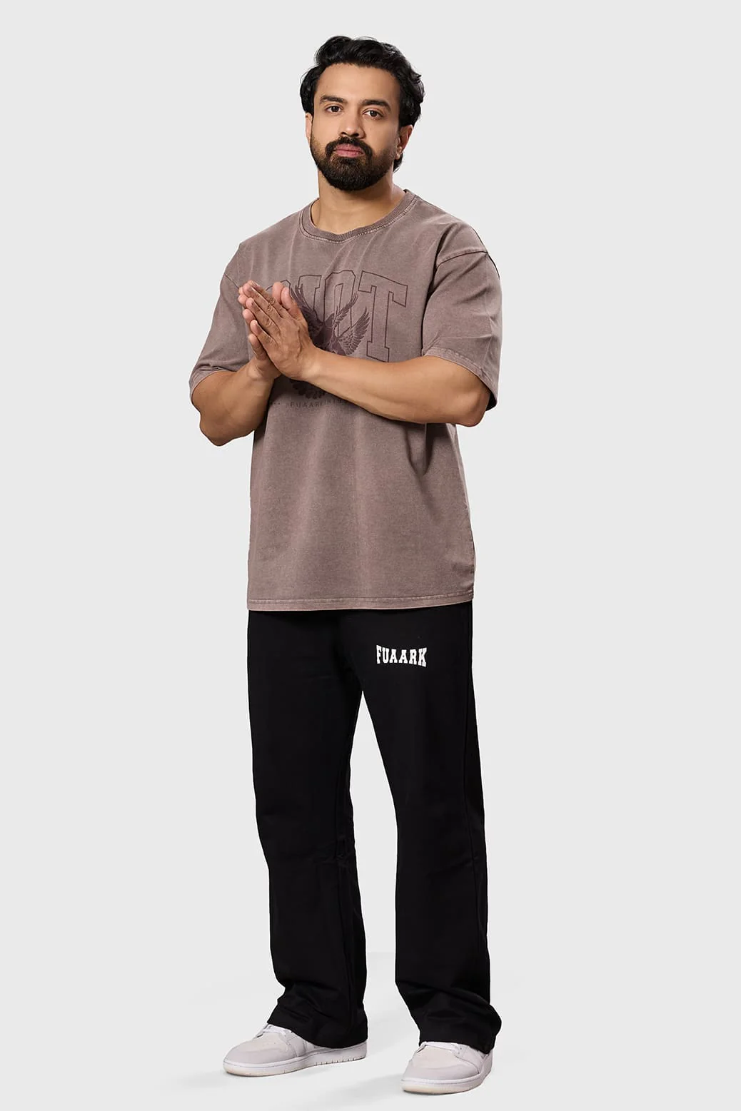 Shadow Washed Oversized T-shirt Brown - Image 3