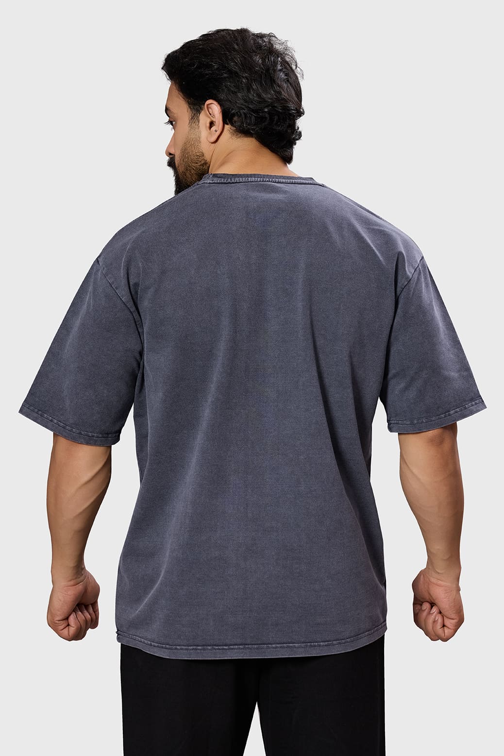 Shadow Washed Oversized T-shirt Dark Grey - Image 6