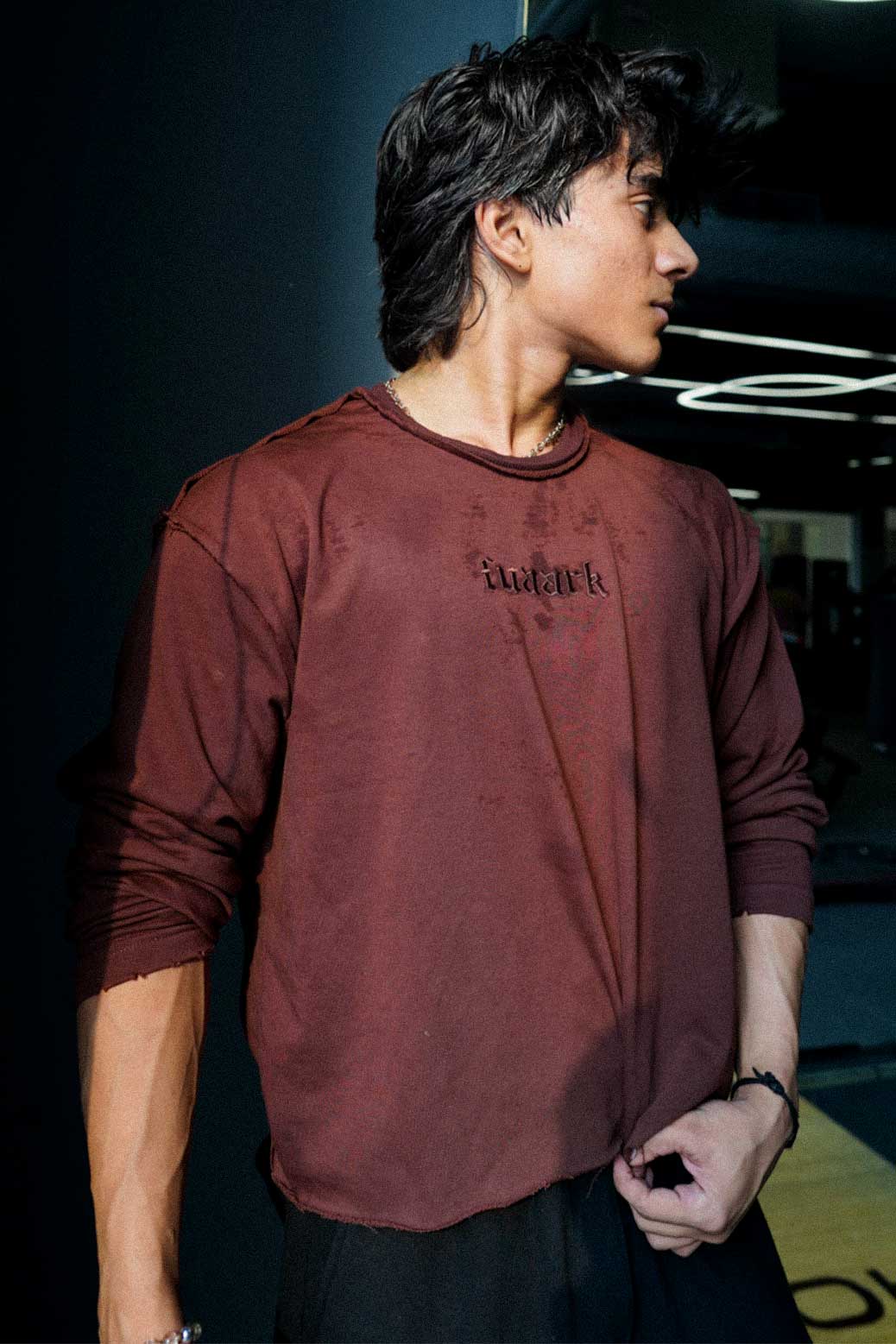 Shell Raw Sweatshirt Brown - Image 2