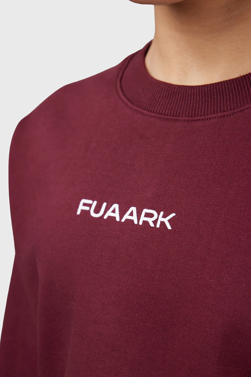 Signature Oversized Cropped Sweatshirt Cherry - Image 3