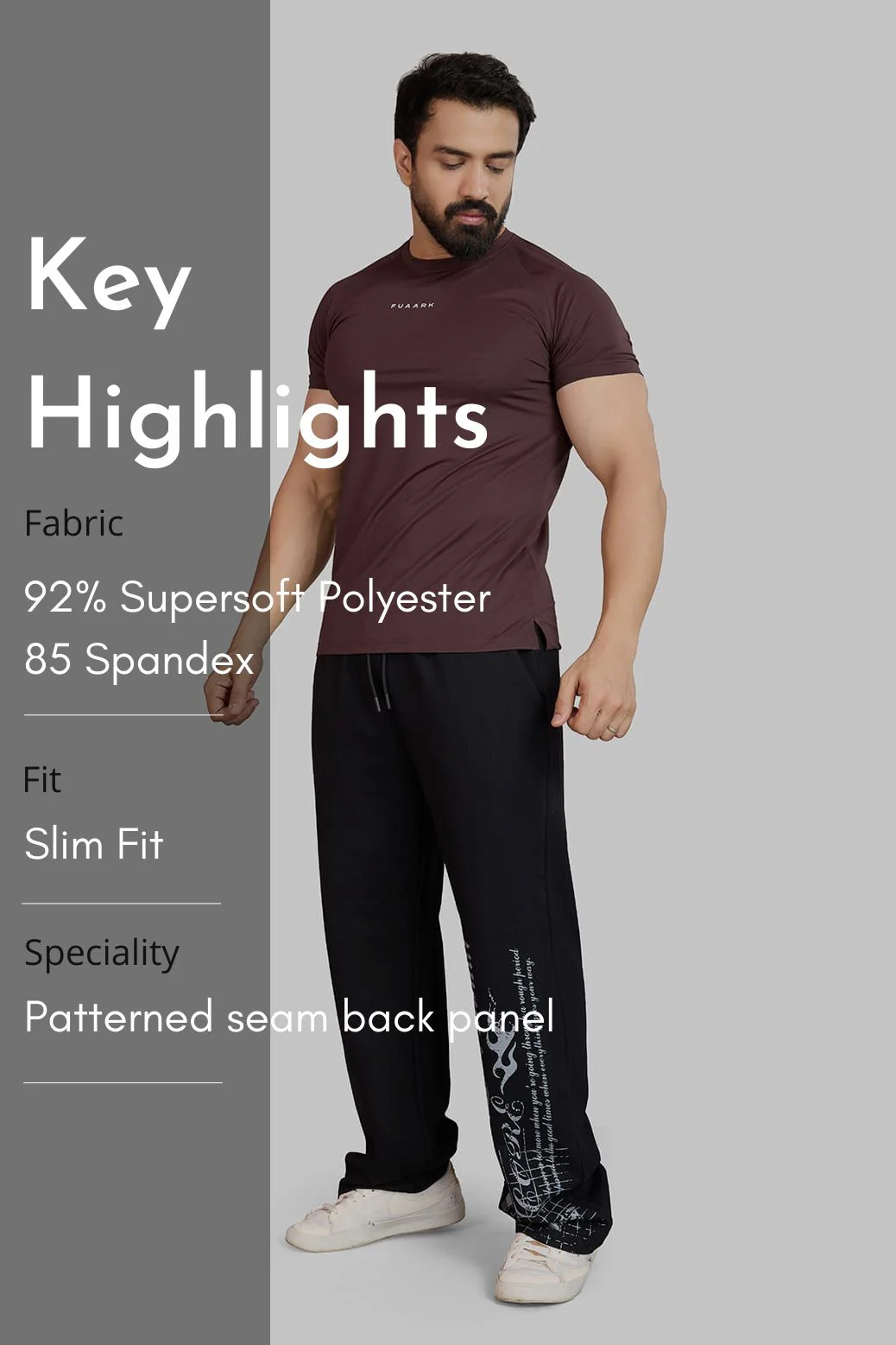 Sleek T-shirt Brown - Image 7