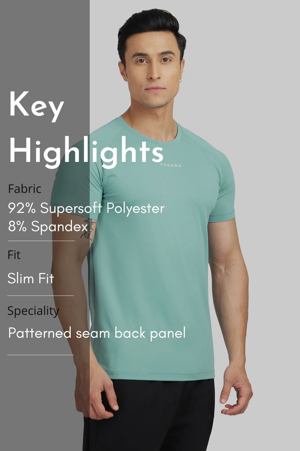 Sleek T-shirt Green - Image 6
