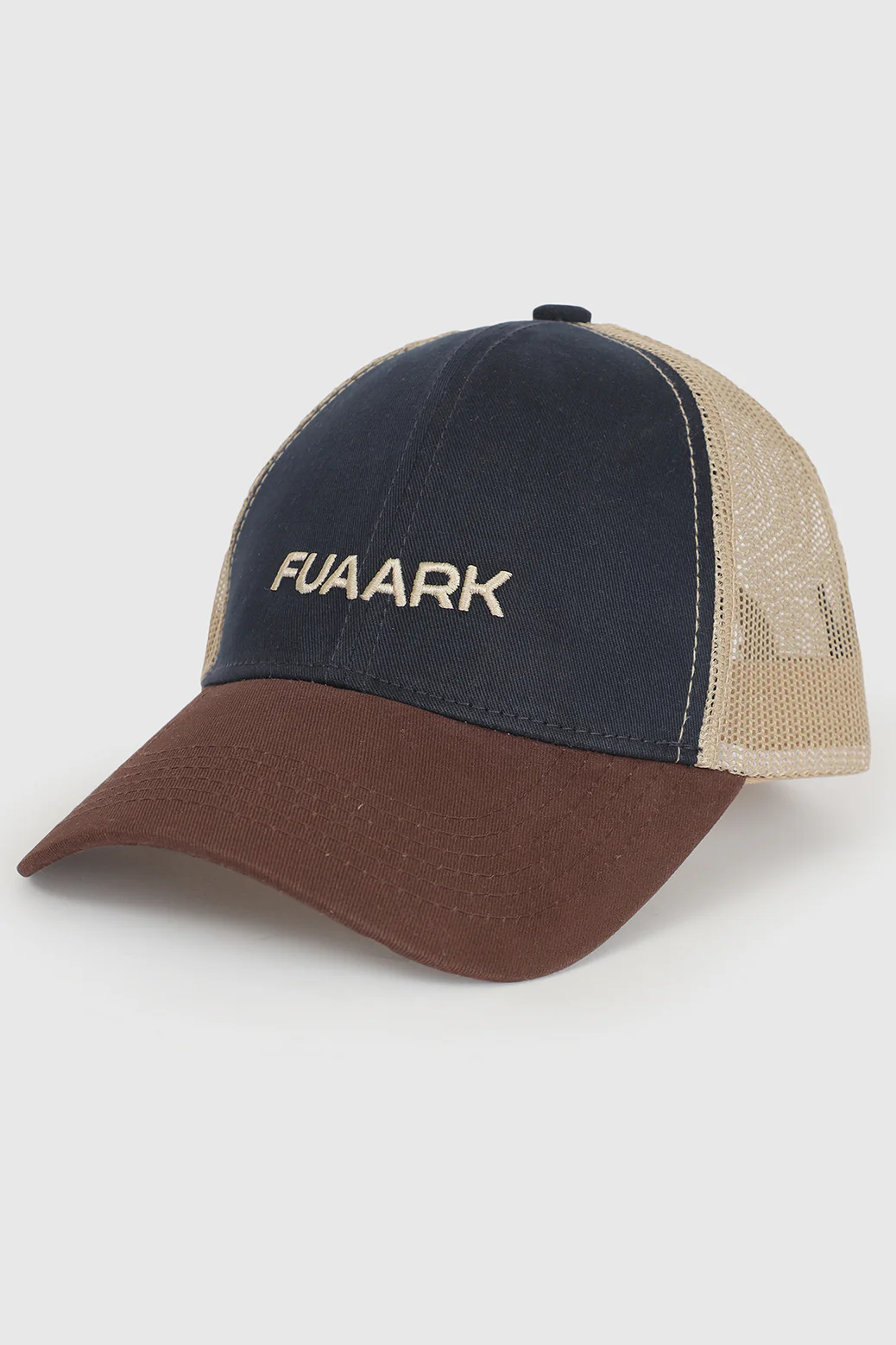 Sleek Trucker Cap Navy/Beige