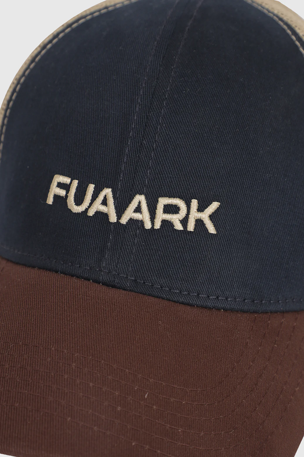 Sleek Trucker Cap Navy/Beige - Image 4
