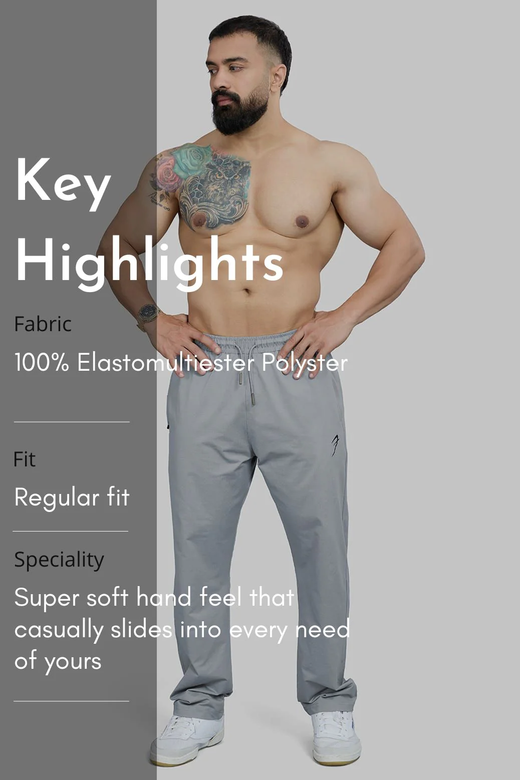 Smart Casual Tracks Light Grey - Image 7