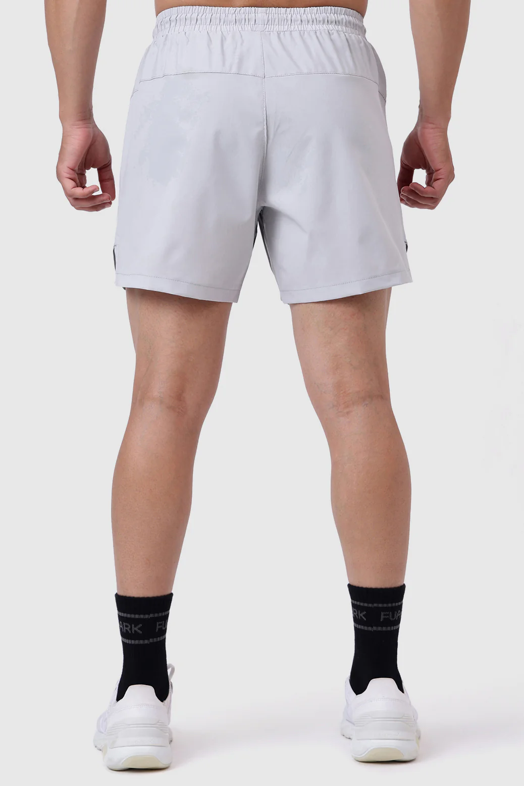Snap Colourblock Shorts Light Grey - Image 7