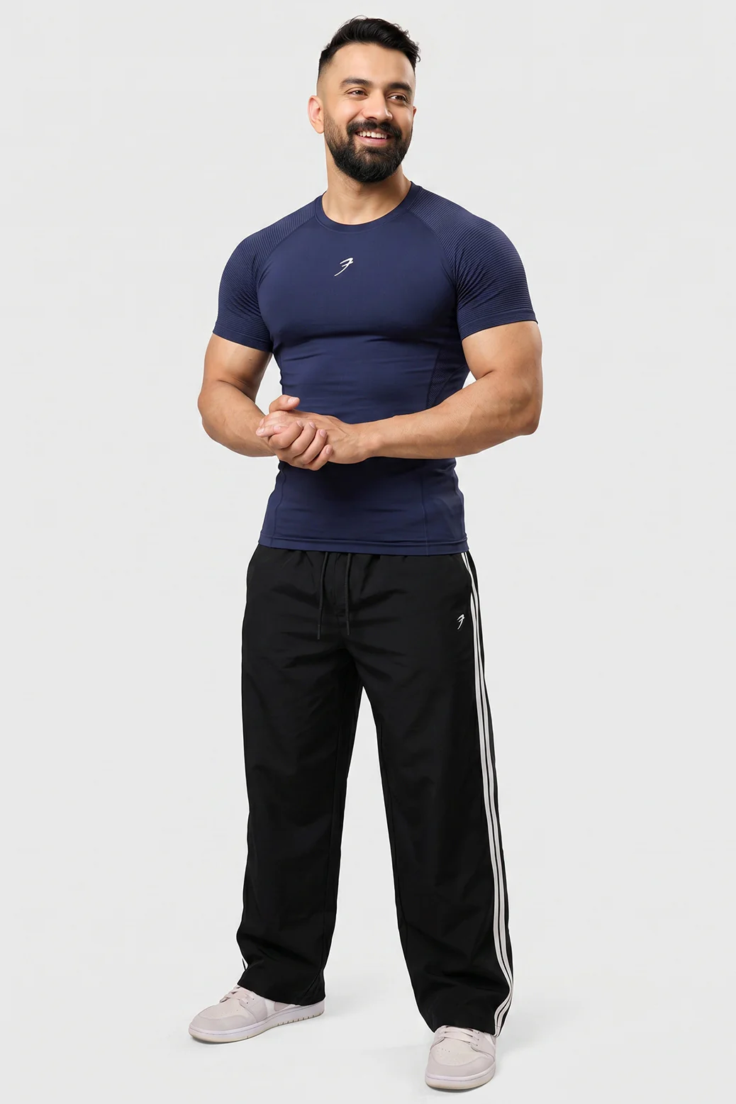 Strength Seamless T-shirt Navy - Image 6