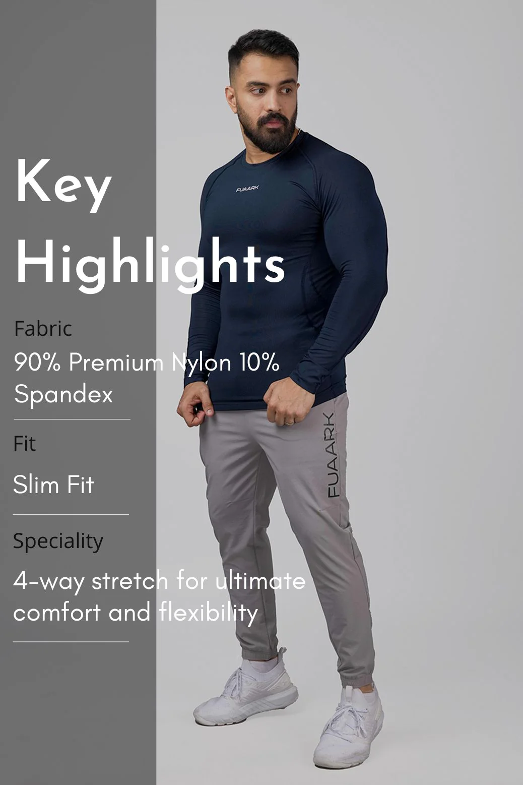 Stride Joggers Light Grey - Image 7
