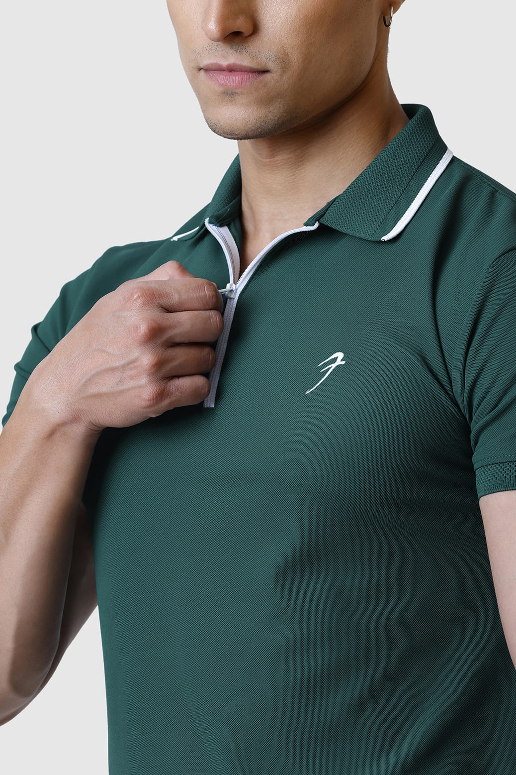 Stride Polo T-shirt Green - Image 3
