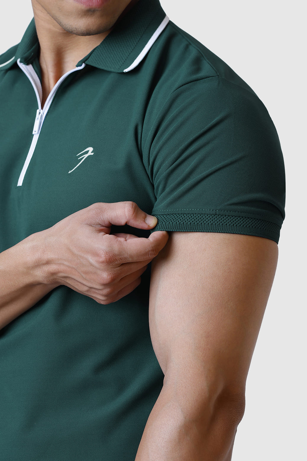 Stride Polo T-shirt Green - Image 4