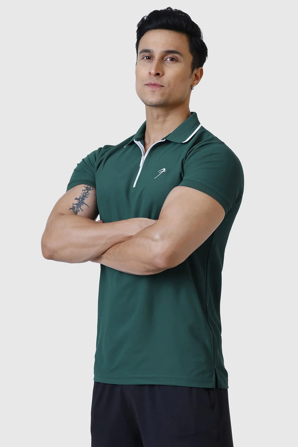 Stride Polo T-shirt Green - Image 8
