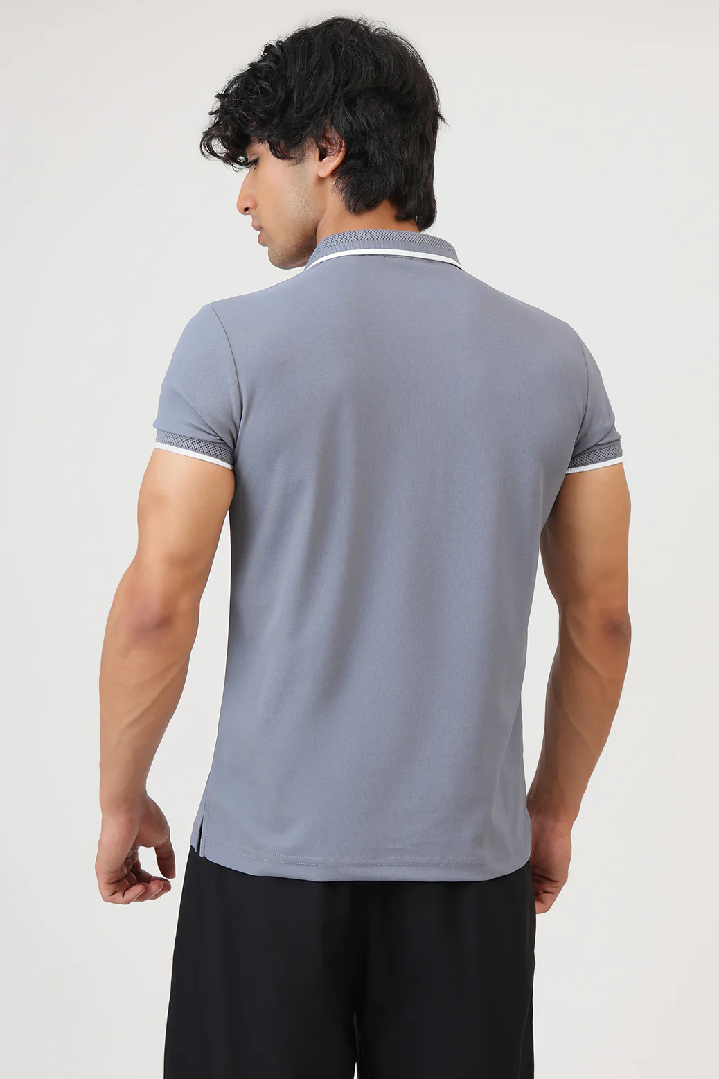 Stride Polo T-shirt Grey - Image 5