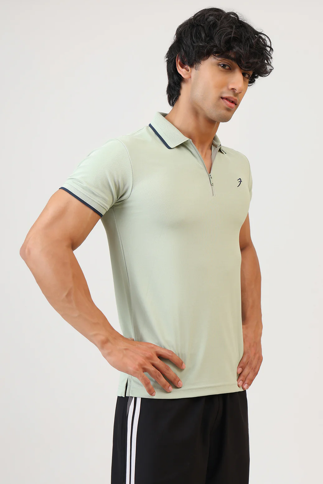 Stride Polo T-shirt Light Green - Image 5