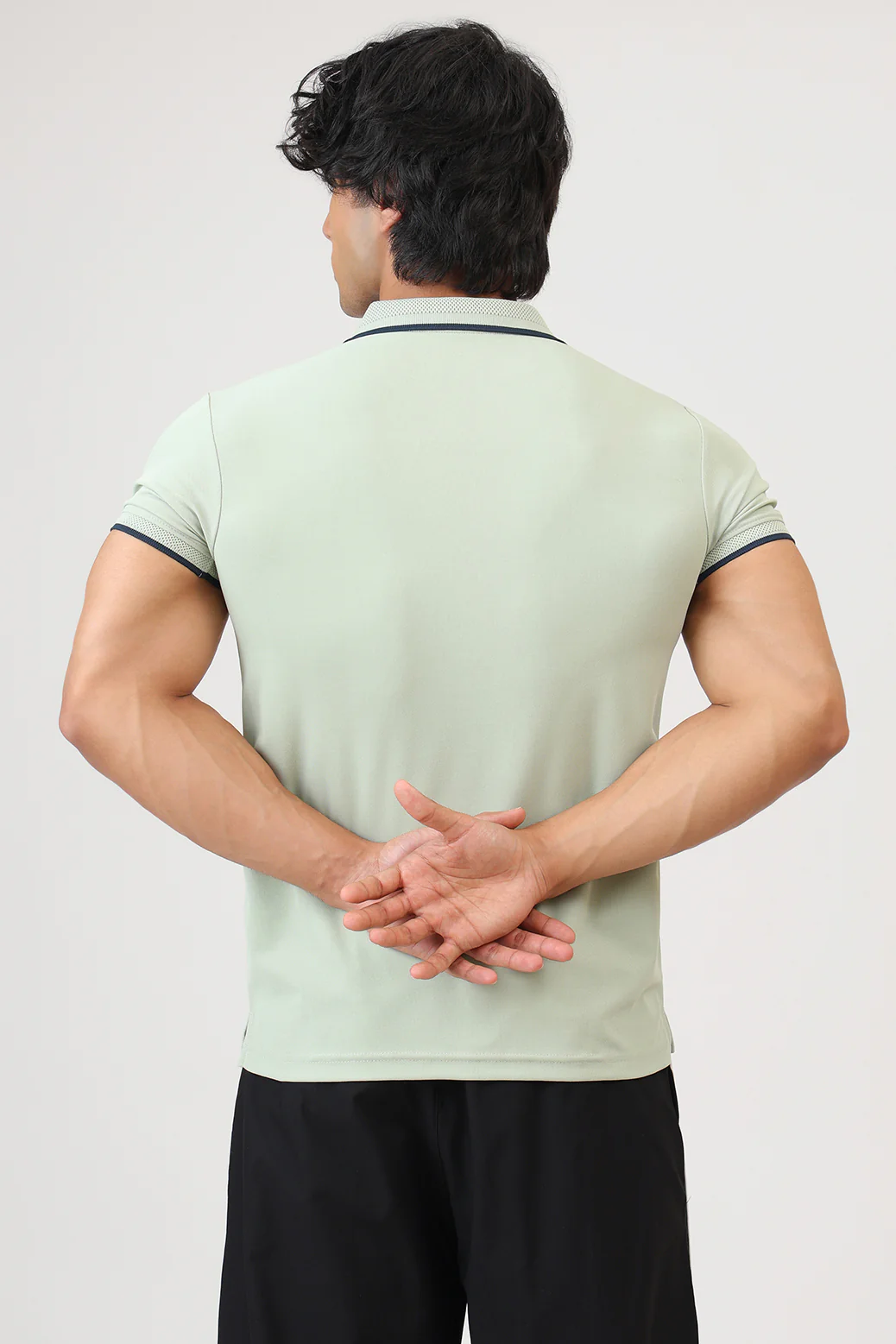 Stride Polo T-shirt Light Green - Image 6
