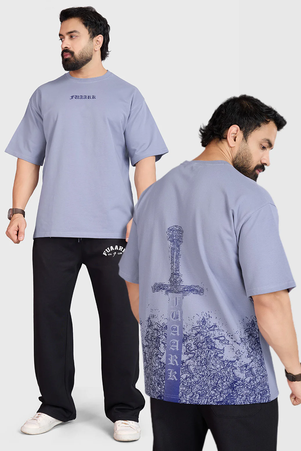Sword Oversized T-shirt Light Grey