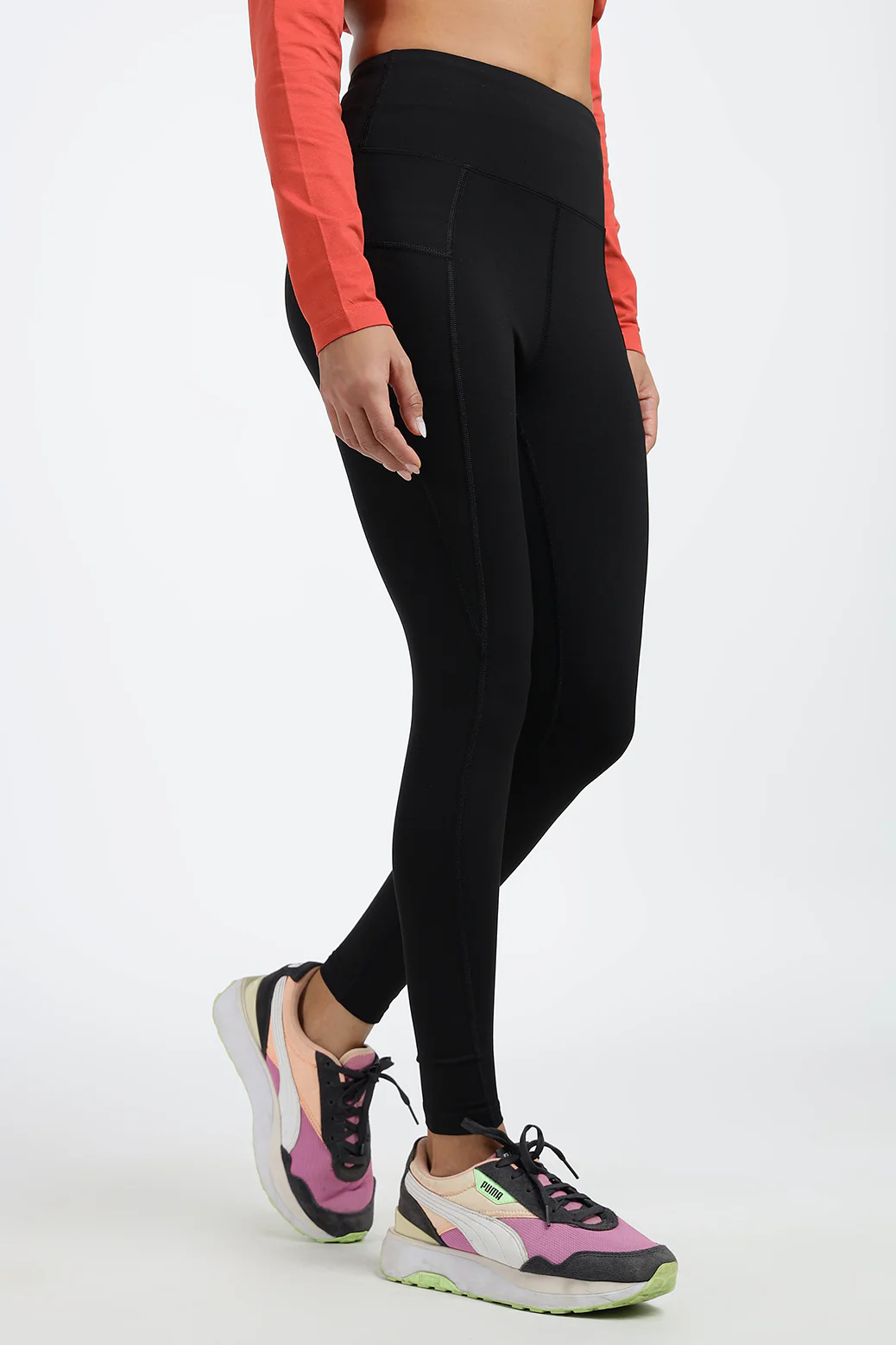 Timeless Nylon Leggings Black | Black - Image 5