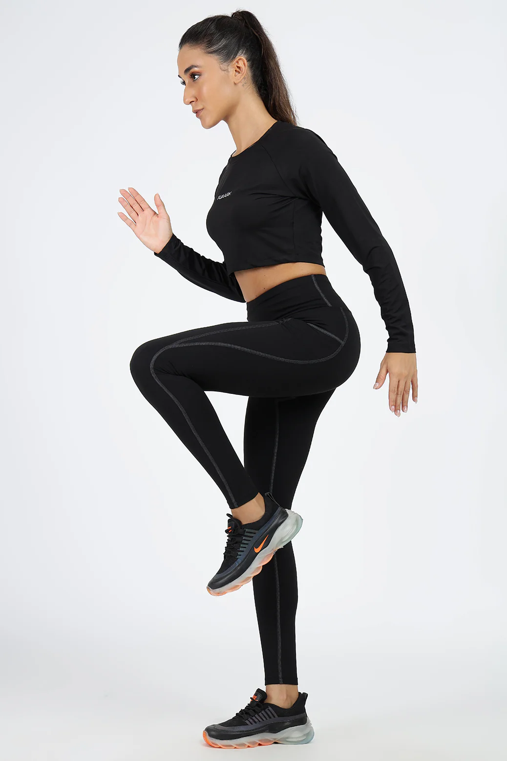 Timeless Nylon Leggings Black | Grey - Image 7