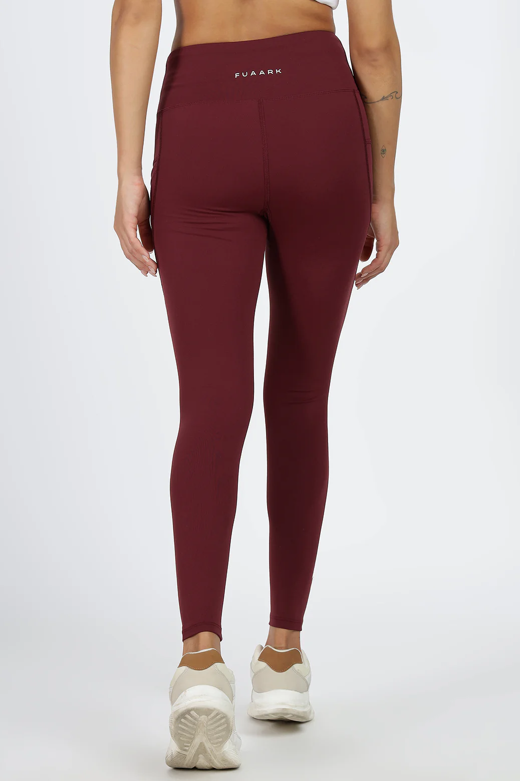 Timeless Nylon Leggings Maroon - Image 7