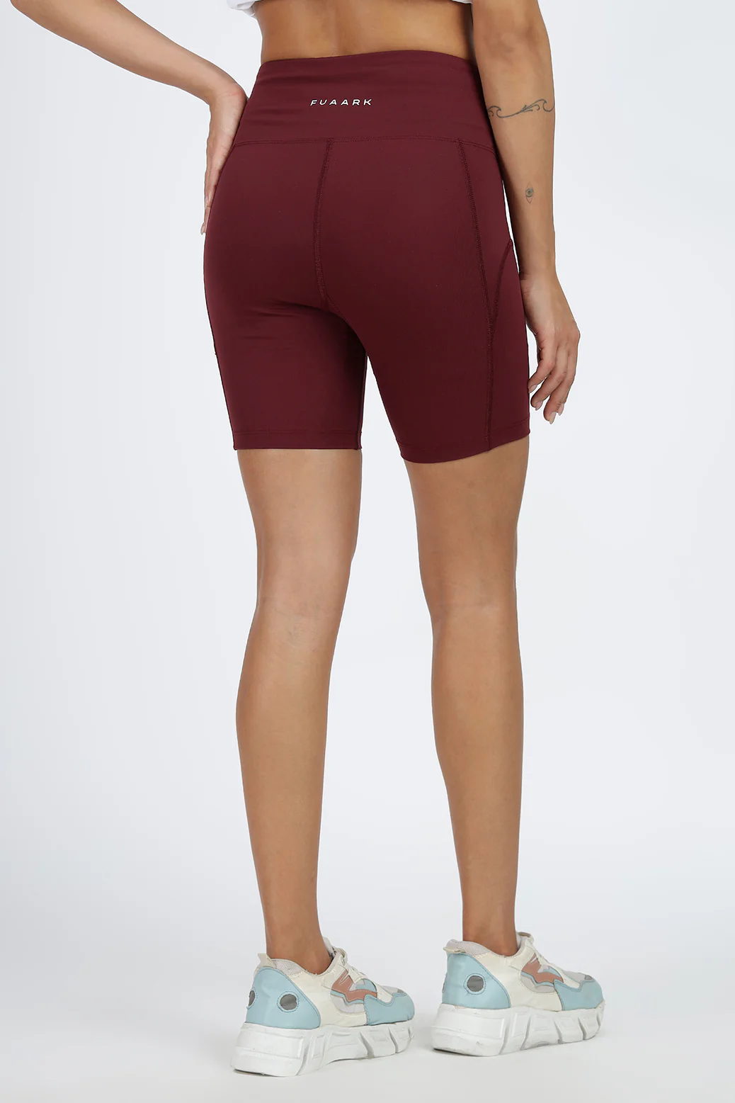 Timeless Nylon Shorts Maroon - Image 6