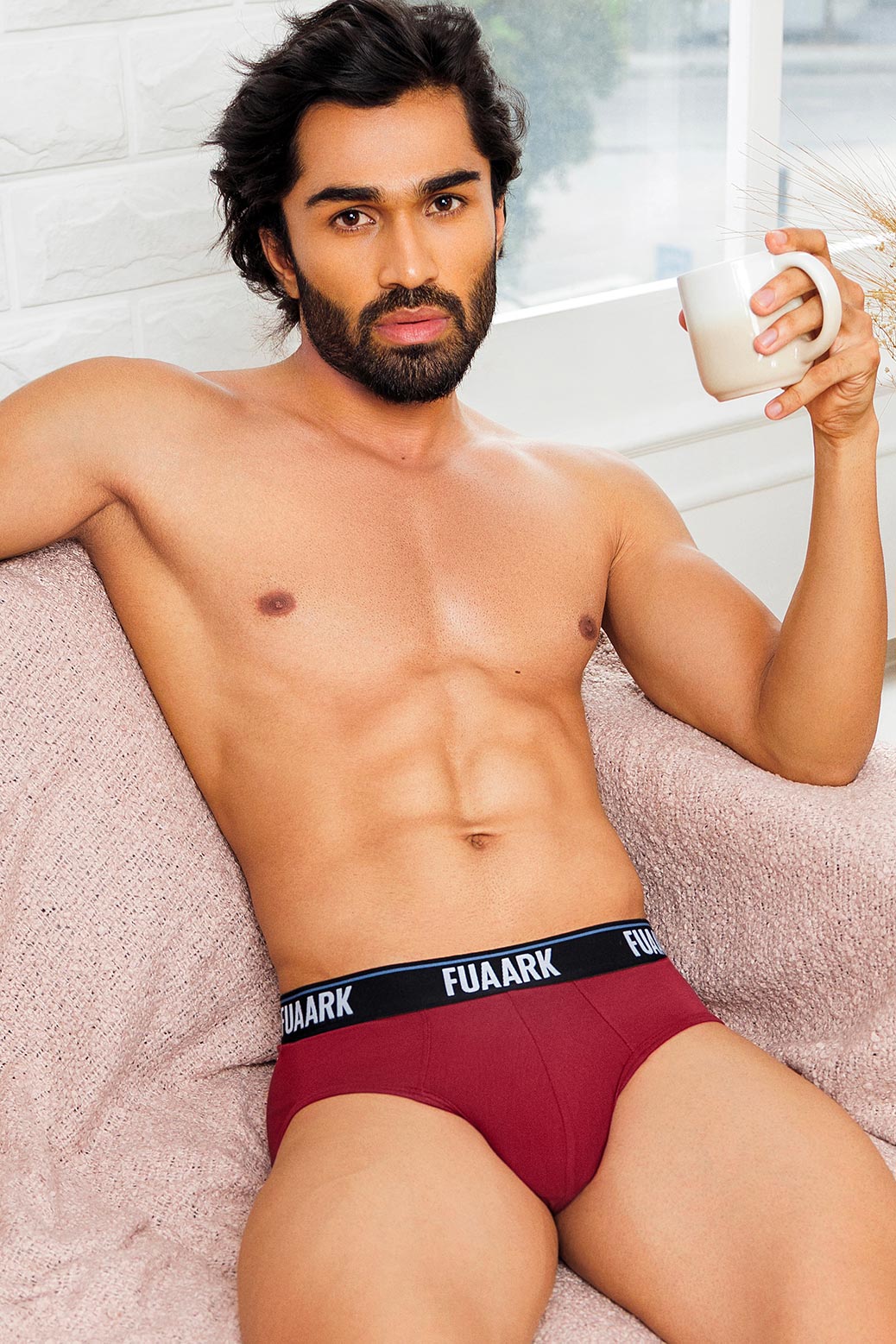 Ultra Soft Modal Brief Maroon - Image 5