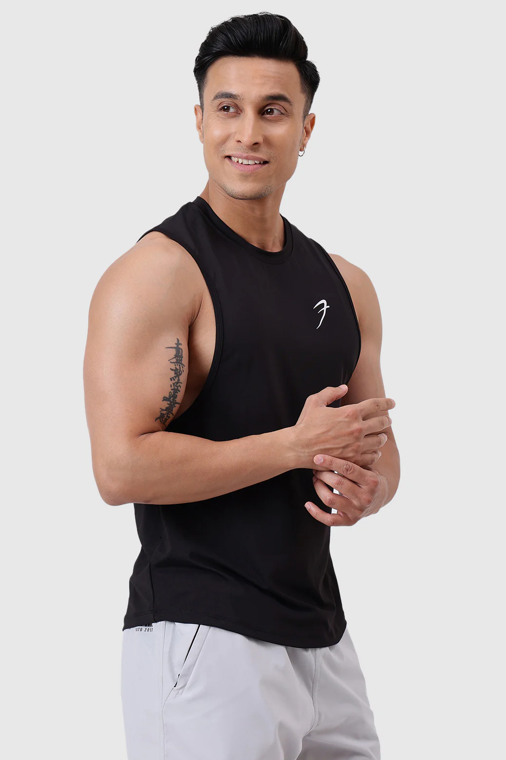 Urban Deep Arm Tank Black - Image 2