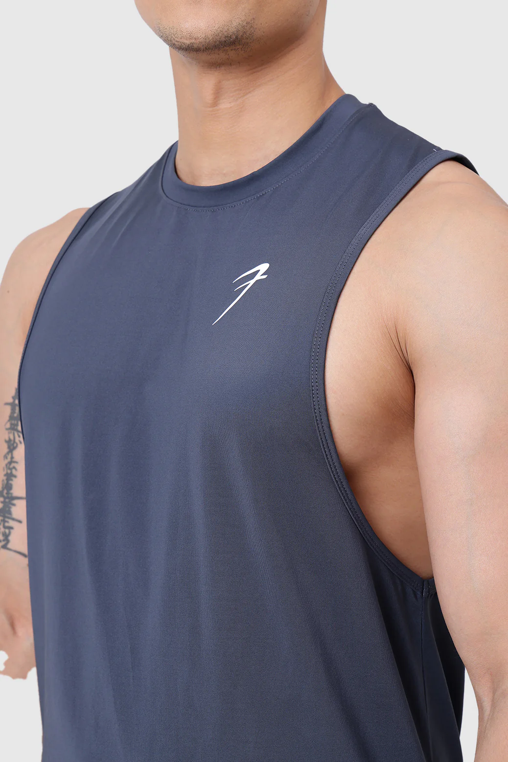 Urban Deep Arm Tank Dark Grey - Image 3