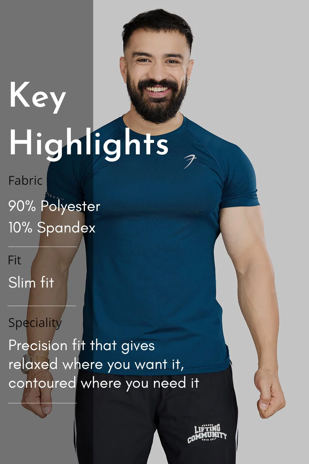 Urban T-shirt Teal - Image 6