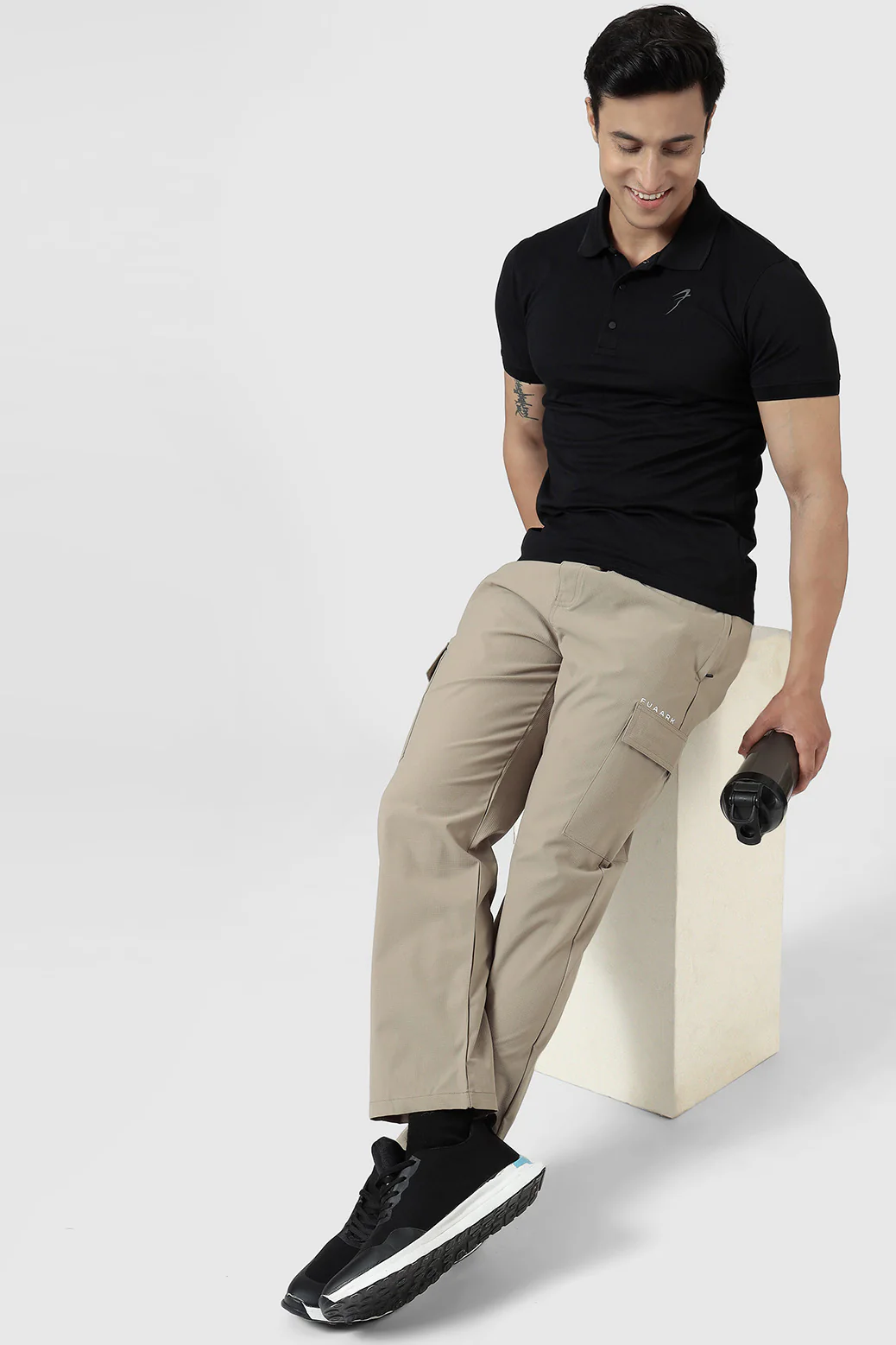 Vitality Straight Pants Beige - Image 4