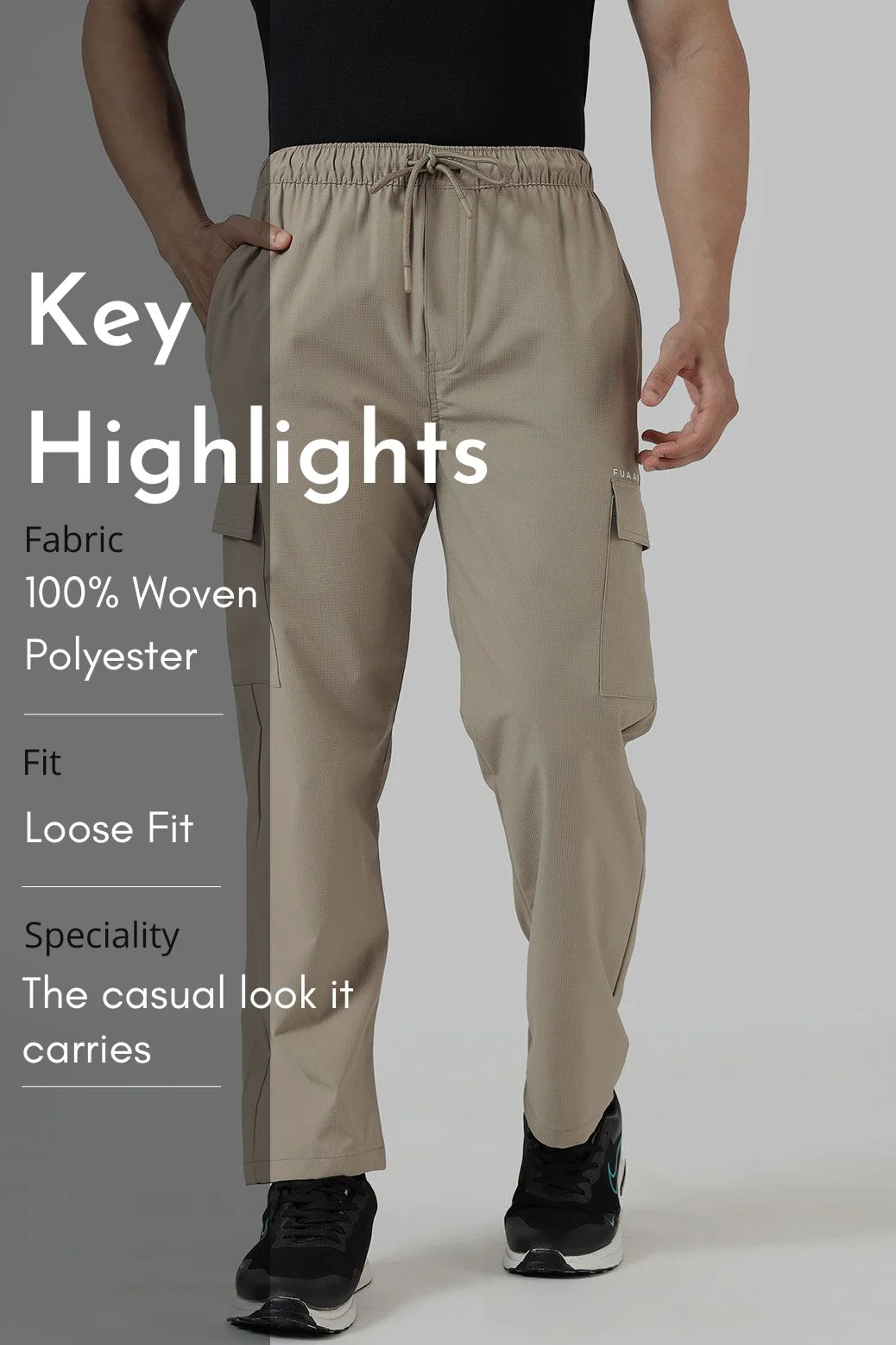 Vitality Straight Pants Beige - Image 8